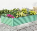 8x4x1.5 ft Galvanized Raised Garden Bed,