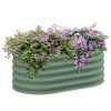 Outsunny 3.5' x 2' x 1.4' Galvanized Raised Garden Bed Kit,