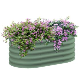 Outsunny 3.5' x 2' x 1.4' Galvanized Raised Garden Bed Kit,