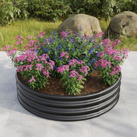 47.24*11.4" Tall Round Raised Garden Bed