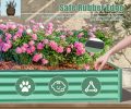 6x3x1ft Galvanized Raised Garden Bed,