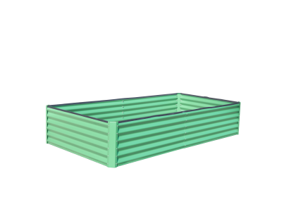 6x3x1ft Galvanized Raised Garden Bed,
