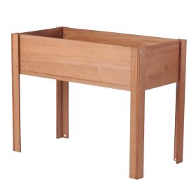 Raised Garden Bed with Legs, Elevated Wooden Planter Box