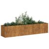 Planter Rusty 78.7"x15.7"x15.7" Weathering Steel