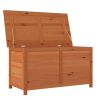 Patio Cushion Box Brown 39.4"x19.7"x22" Solid Wood Fir