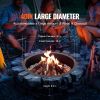VEVOR Fire Pit Ring Round 40' Outer 36' Inner Steel Liner DIY Campfire Firepit