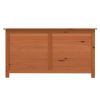 Patio Cushion Box Brown 39.4"x19.7"x22" Solid Wood Fir