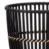 S/2 BAMBOO FOOTED PLANTERS 10/12", BLACK - as Pic