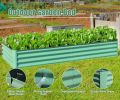 6x3x1ft Galvanized Raised Garden Bed,