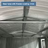 Outdoor Storage Shed 20x10 FT, Metal Garden Shed Backyard Utility Tool House Building with 2 Doors and 4 Vents for Car,Truck,Bike, Garbage Can,Tool