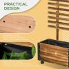 Outsunny Raised Garden Bed with Trellis
