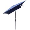 6 x 9ft Patio Umbrella Outdoor Waterproof Umbrella with Crank and Push Button Tilt without flap for Garden Backyard Pool Swimming Pool Market