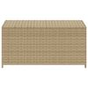 Garden Storage Box Mix Beige 50.2 Gal Poly Rattan