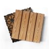 Wood Plastic Composite Deck Tiles Set of 20pcs, Composite Decking Resist Rust, Water, Weather, Easy to DIY & Maintain, Indoor&Outdoor,Ideal for Patios