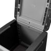 Patio Storage Box 21.3"x20.9"x22.4" 34.3 gal Dark Gray and Black