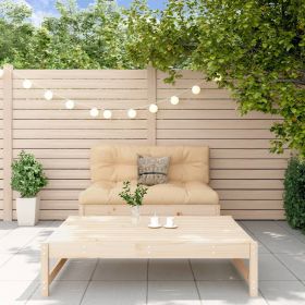 2 Piece Patio Lounge Set Solid Wood Pine