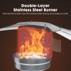 48,000 BTU Propane Patio Heater with Sand Box, Table, Double-Layer Stainless Steel Burner and Safety Protection System