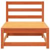 Patio Sofa Armless Wax Brown 27.6"x27.6"x26.4" Solid Wood Pine