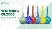 Plant Watering Globes Set of 6 Self Watering Globes for Indoor Outdoor Plants Multicolored Automatic Glass Watering Bulbs for Everyday Use Measures 63