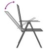 7 Piece Patio Dining Set Anthracite Steel