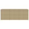 Garden Storage Box Mix Beige 259.9 Gal Poly Rattan
