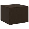 Garden Storage Box Brown 76.9 Gal Poly Rattan