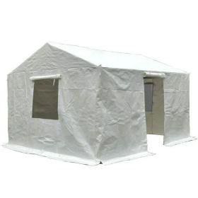 12'x14' Gazebo Cover for Hardtop Gazebos, Outdoor Universal Winter Gazebo Cover with Sidewalls and Mesh Windows