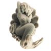 Resin Lifelike Mermaid Sculpture Statue Mounted