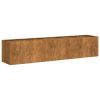 Planter Rusty 78.7"x15.7"x15.7" Weathering Steel