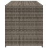 Garden Storage Box Gray 74.8 Gal Poly Rattan