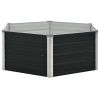 Raised Garden Bed Anthracite 50.8"x50.8"x17.7"