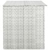 Patio Storage Box Light Gray 59.1"x39.4"x39.4" Poly Rattan