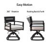 7-Piece Outdoor Patio Aluminum Furniture, Modern Dining Set