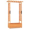 Raised Garden Bed with Arch Trellis Orange