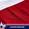 3 Pack USA Pleated Fan Flag 1.5x3 Feet American USA Bunting Decoration Flags PRINTED 150D Patriotic Stars and Stripes with Canvas Header and Brass Gro