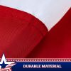 3 Pack USA Pleated Fan Flag 1.5x3 Feet American USA Bunting Decoration Flags PRINTED 150D Patriotic Stars and Stripes with Canvas Header and Brass Gro