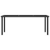 9 Piece Patio Dining Set Poly Rattan Black