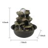 8.3inches Rock Cascading Tabletop Fountain with LED Light