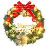 Christmas Wreath with 20 LEDs Green 17.7"
