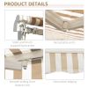 Outsunny 12' x 10' Retractable Awning Patio Awnings Sun Shade Shelter with Manual Crank Handle