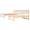 2 Piece Patio Lounge Set Solid Wood Pine
