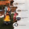 VEVOR Propane Fire Pit 24' Outdoor Portable Gas Fire Pit for Heating 58000 BTU