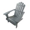 Wood Adirondack chair, foldable, grey