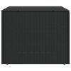 Garden Storage Box Black 76.9 Gal Poly Rattan