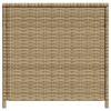 Garden Storage Box Mix Beige 123.9 Gal Poly Rattan
