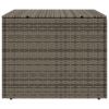 Garden Storage Box Gray 76.9 Gal Poly Rattan