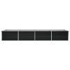 Garden Raised Bed Anthracite 126"x31.5"x17.7" Galvanized Steel - Anthracite