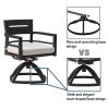 7-Piece Outdoor Patio Aluminum Furniture, Modern Dining Set