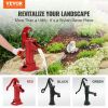 VEVOR Antique Well Hand Pitcher Pump, 25 ft Maximum Lift, Cast Iron Manual Hand Water Pump with Ergonomic Handle G1-5/8" Easy Installation