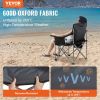VEVOR Quad Lumbar Back Padded Arm Chairs with Side Pockets